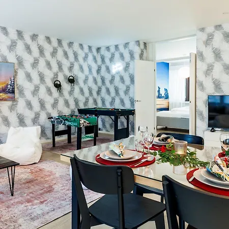 Apartment Lapland-themed 3 Bedrooms With Game Corner & Free Parking *